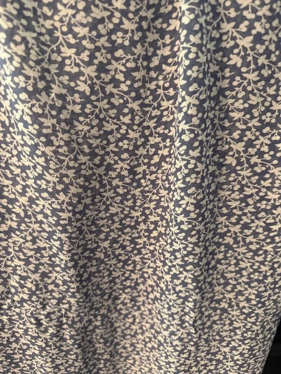 Veronica Beard Blue and White Strapless Ruched Floral Midi Dress - Picture 10 of 12